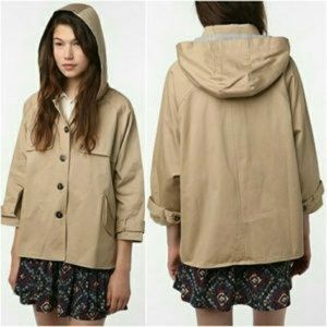 Vasia Tan Short Trench Coat - Size XS